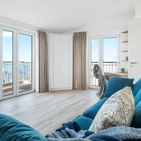 Admiralsdeck Panoramablick, Finnische Sauna, 3 Baeder, Fahrstuhl, 2 Terrassen Olpenitz