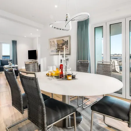 Apartamento Admiralsdeck Panoramablick, Finnische Sauna, 3 Baeder, Fahrstuhl, 2 Terrassen *