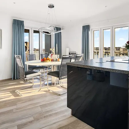 Apartamento Admiralsdeck Panoramablick, Finnische Sauna, 3 Baeder, Fahrstuhl, 2 Terrassen